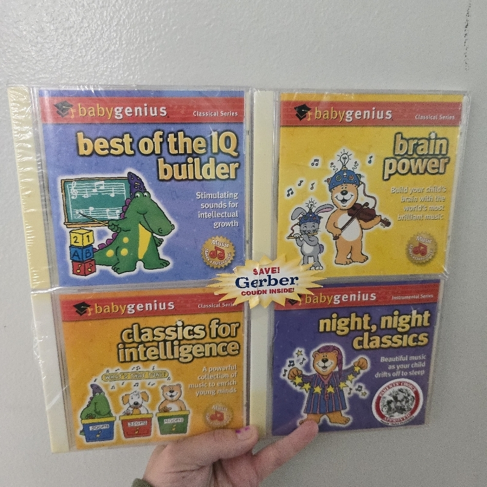 2001 Baby genius set of 4 learning cd’s classical Series